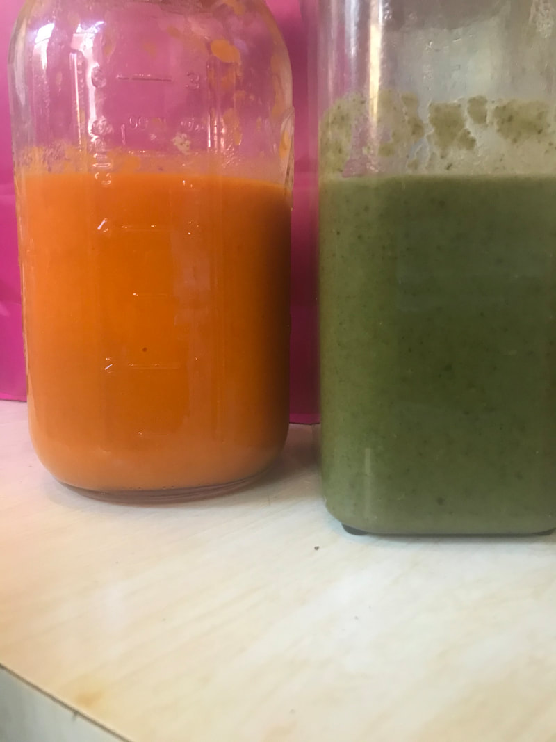 Nourishing postpartum juices and soups